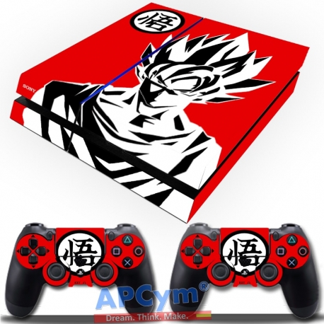 Vinilo Playstation 4 Goku Rojo
