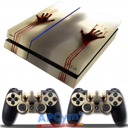 Vinilo Playstation 4 Zombies Manos de Sangre