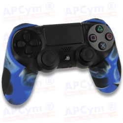 Funda Silicona PS4 Azul camuflaje