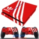 Vinilo Playstation 4 Fat Rojo y Blanco