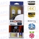 Cable HDMI FULL HD 4K 3D Chapado Oro