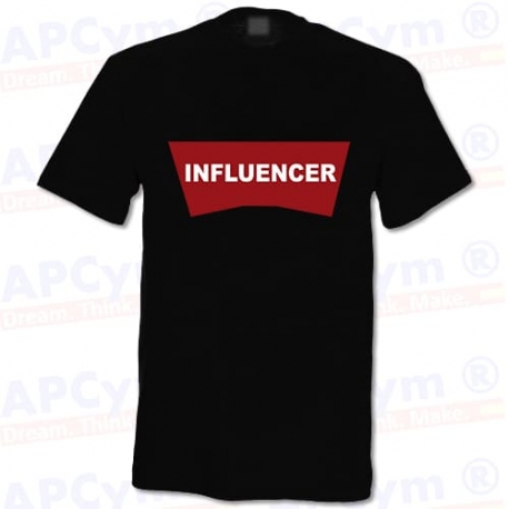 Camiseta Influencer Negra - Redes Sociales