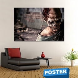 Poster Zombie con Protector en Brillo