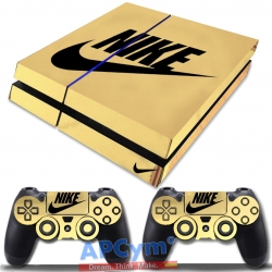 Vinilo PS4 Fat Oro Efecto Espejo Nike