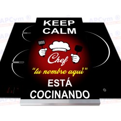 Tabla + Vinilo + Ruedas para Robots de Cocina Keep Calm