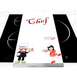Tabla + Vinilo + Ruedas para Robots de Cocina Chef