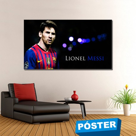 Poster con Acabado en Brillo Messi