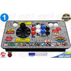 Mando Recreativa Arcade 1 Player para Raspberry Pi 3 y Pi 4 / PC / PS4 / PS3