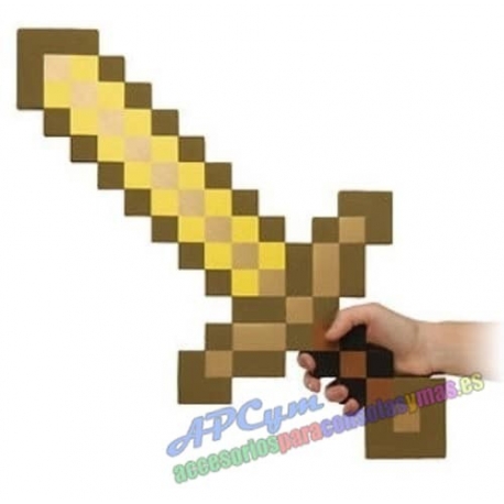 Espada Minecraft modelo oro Goma EVA