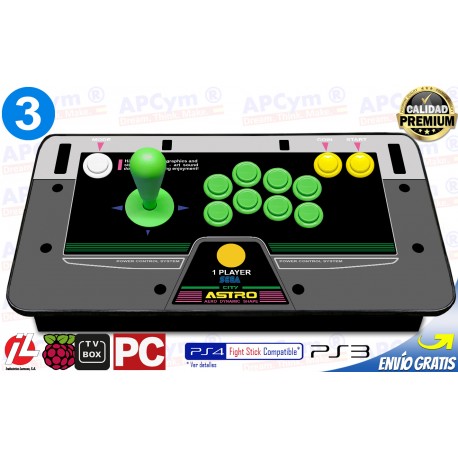Joystick Recreativa Arcade Para Juegos Retro Emuladores Raspberry Pi