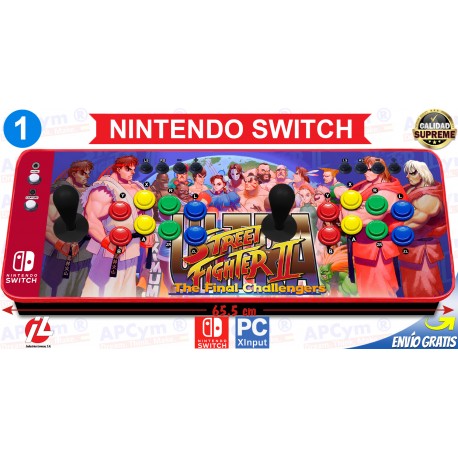 Mando Arcade USB 2 Jugadores para Raspberry Pi 3 y Pi 4 / PC / PS3 / TV BOX