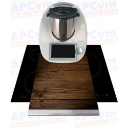 Tabla + Vinilo + Ruedas para Robots de Cocina Efecto Madera