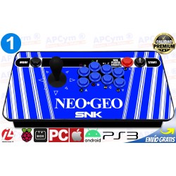 Mando Recreativa Arcade 1 Player para Raspberry Pi 3 y Pi 4 / PC / PS4 / PS3