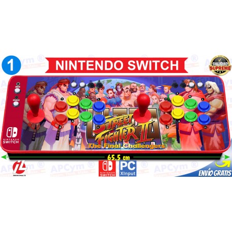 Mando Arcade USB 2 Jugadores para Raspberry Pi 3 y Pi 4 / PC / PS3 / TV BOX