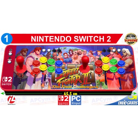 Mando Arcade USB 2 Jugadores para Raspberry Pi 3 y Pi 4 / PC / PS3 / TV BOX