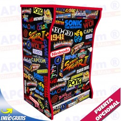 Pie / Pedestal Arcade en Negro. Mueble Recreativa para Mandos Retro o Apoyar tu Bartop