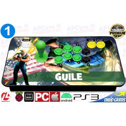 Mando Recreativa Arcade 1 Player para Raspberry Pi 3 y Pi 4 / PC / PS4 / PS3 / ANDROID