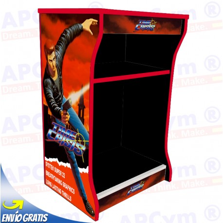 Pie / Pedestal Arcade en Negro. Mueble Recreativa para Mandos Retro o Apoyar tu Bartop