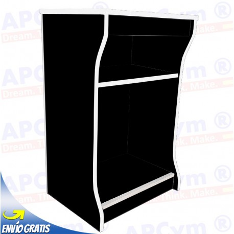 Pie / Pedestal Arcade en Negro. Mueble Recreativa para Mandos Retro o Apoyar tu Bartop